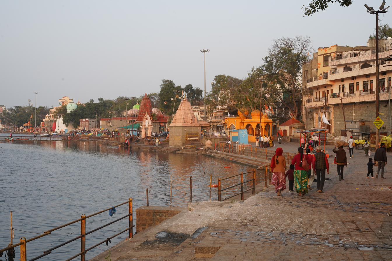 Ghat sul fiume, India